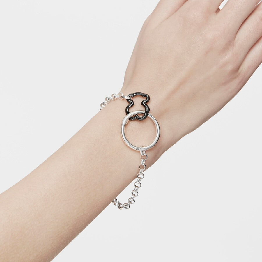 silbernes tous hold armband 17cm.