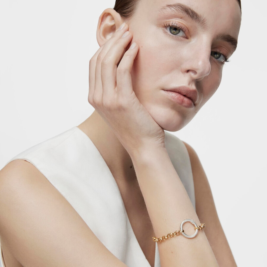 silber vergoldetes hold-armband