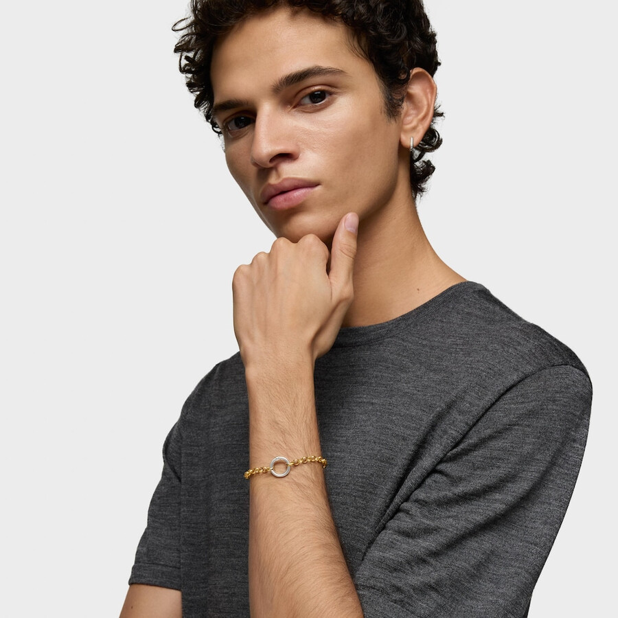 silber vergoldetes hold-armband