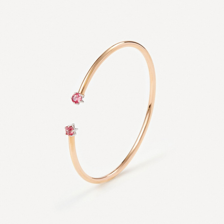 armband aus roségold und weißgold mit spinellen tous atelier