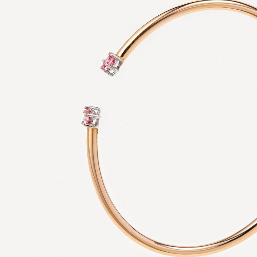 armband aus roségold und weißgold mit spinellen tous atelier