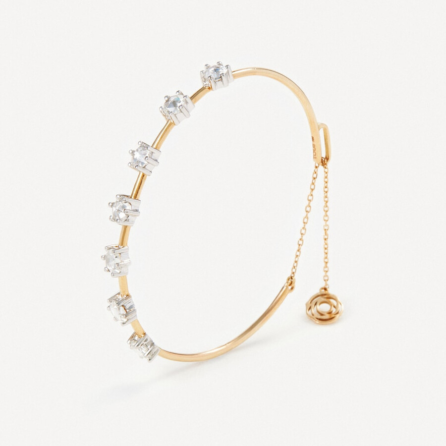 armband aus gold und weißgold mit diamanten tous atelier