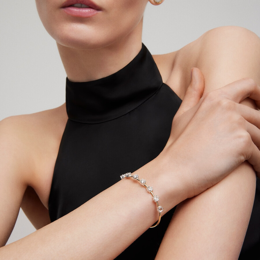 armband aus gold und weißgold mit diamanten tous atelier