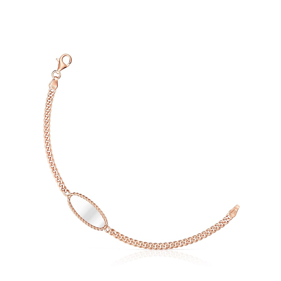 armband aus roséversilbertem vermeil und silber minne