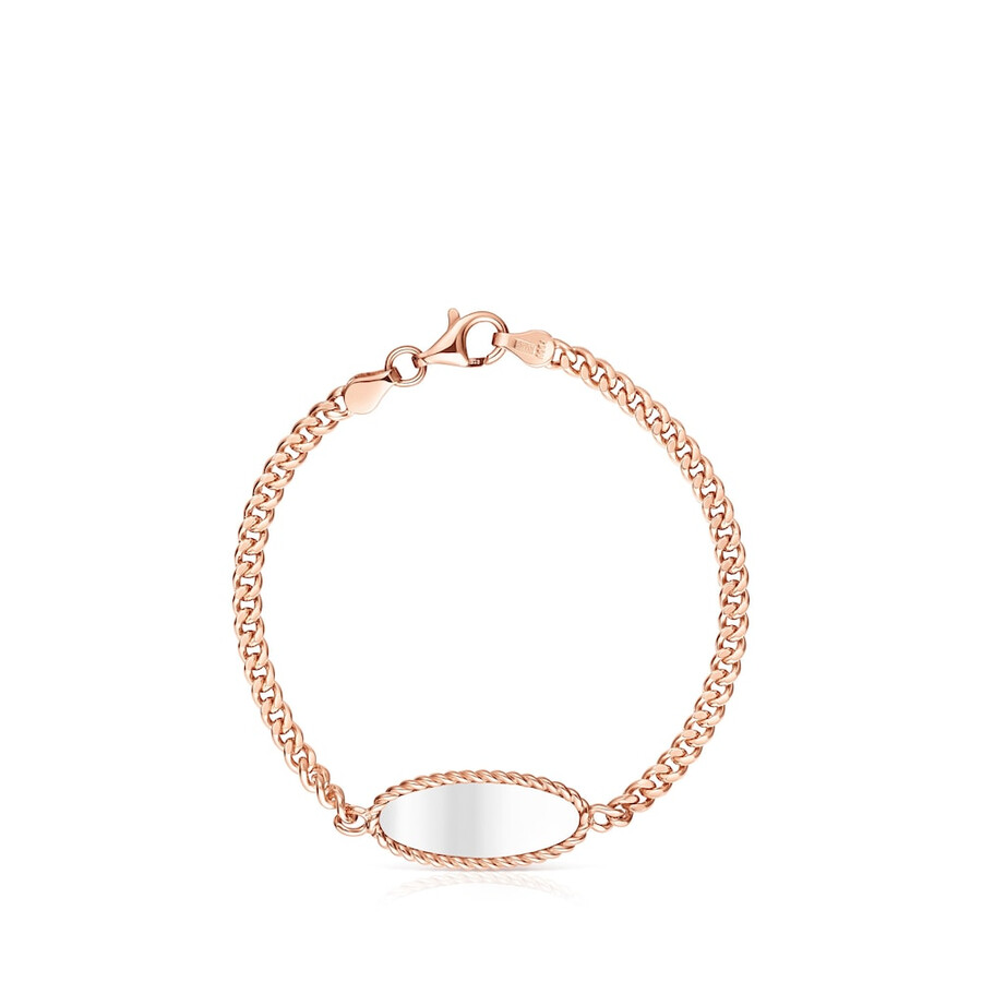 armband aus roséversilbertem vermeil und silber minne