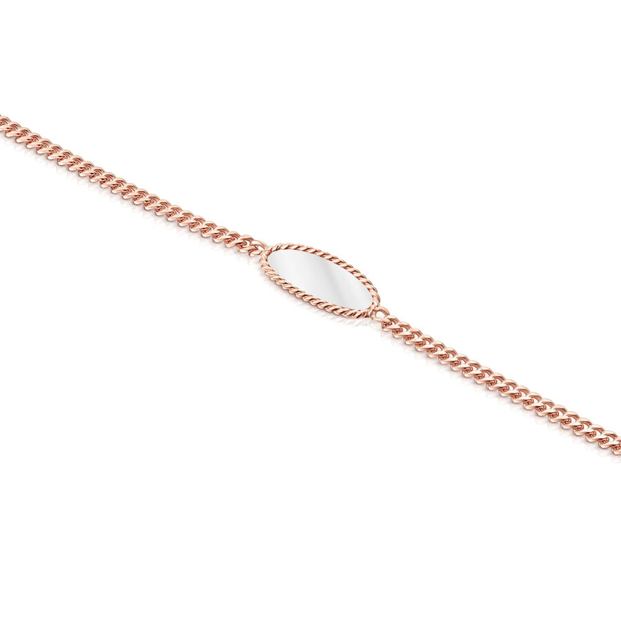 armband aus roséversilbertem vermeil und silber minne