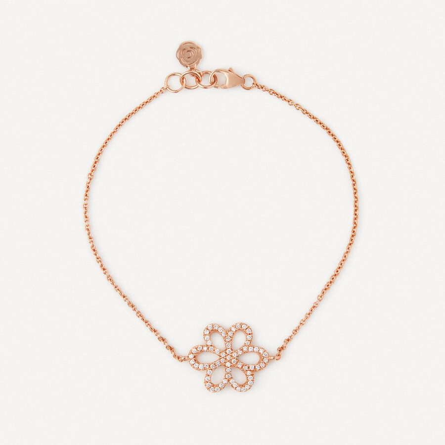 armband aus roségold mit diamanten von tous atelier