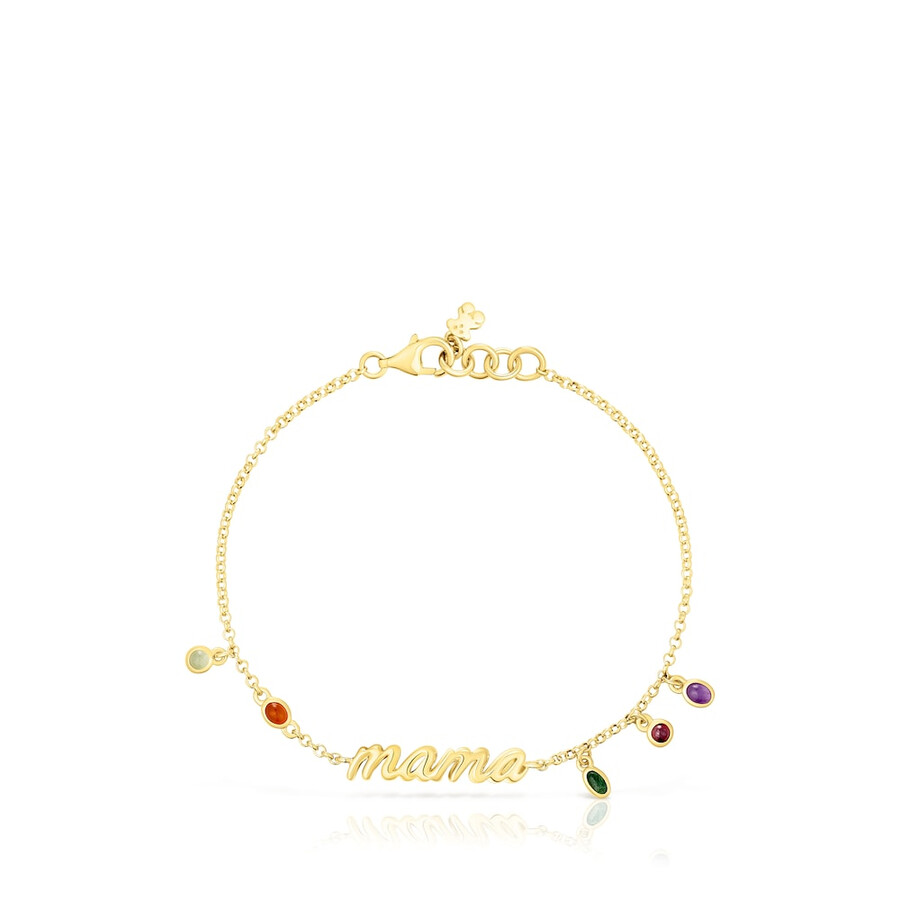 mama-armband aus vergoldetem silber mit edelsteinen von tous mama