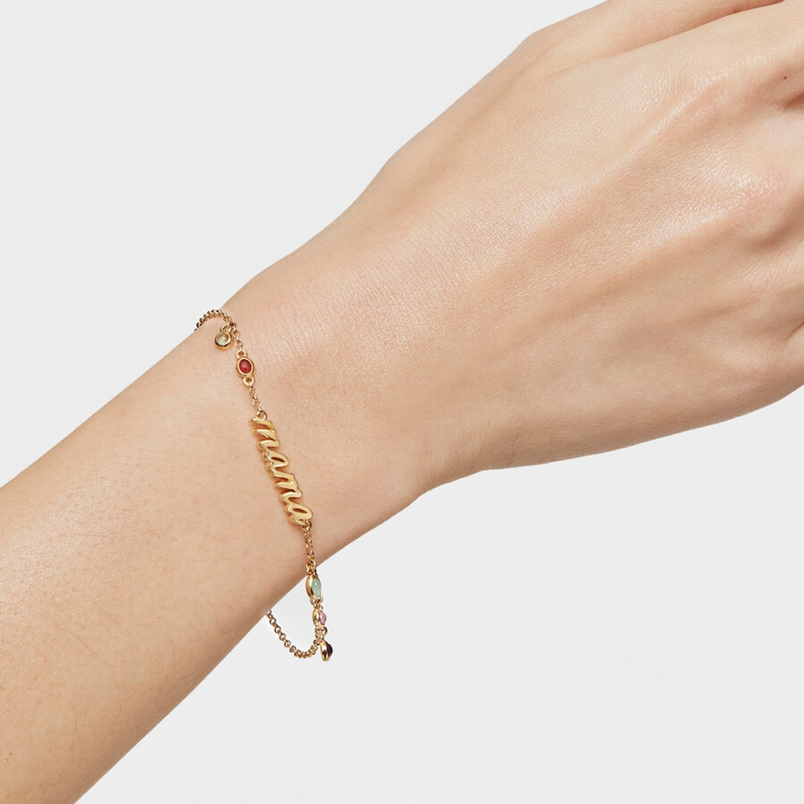 mama-armband aus vergoldetem silber mit edelsteinen von tous mama