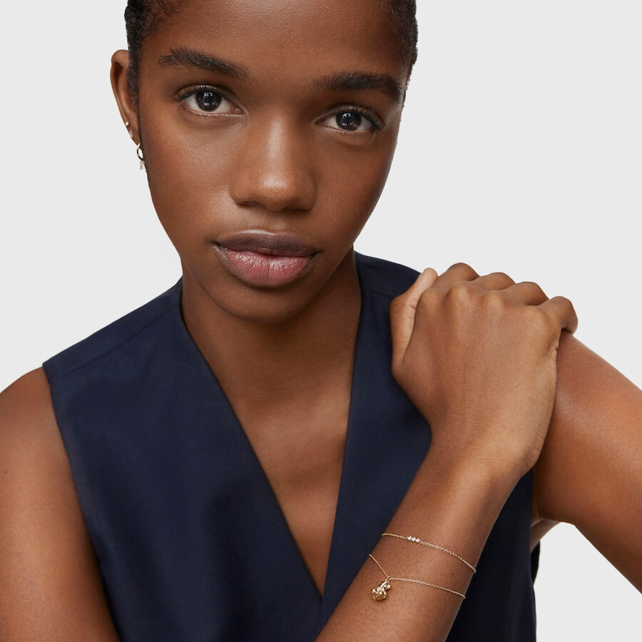 gold- und diamanten-kettenarmband lligat