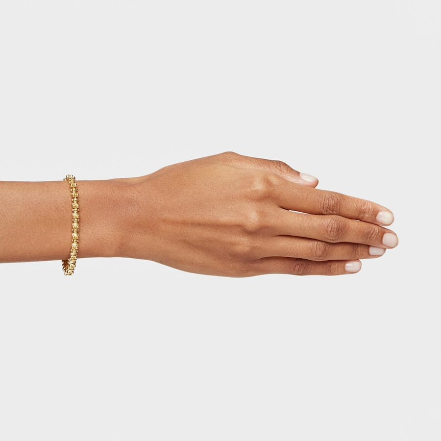 armband mit bärenmotiven vergoldet auf 18-karätiger silberkette modell bold bear