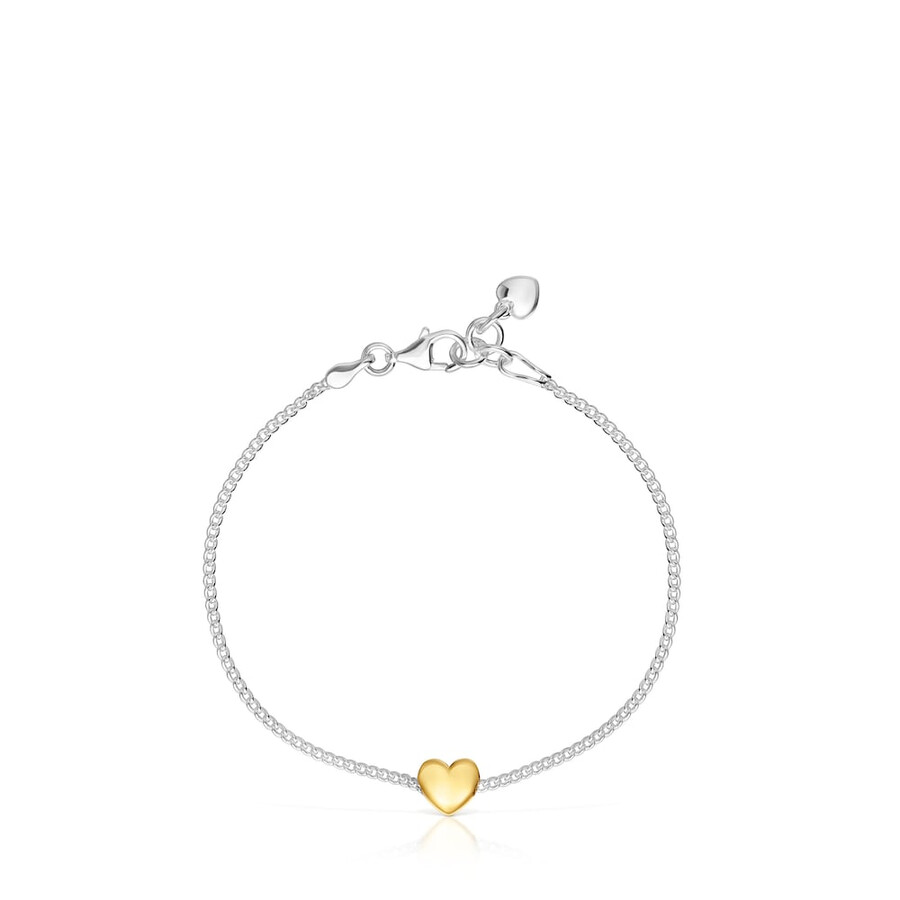 zweifarbiges herzkettenarmband meine andere hälfte