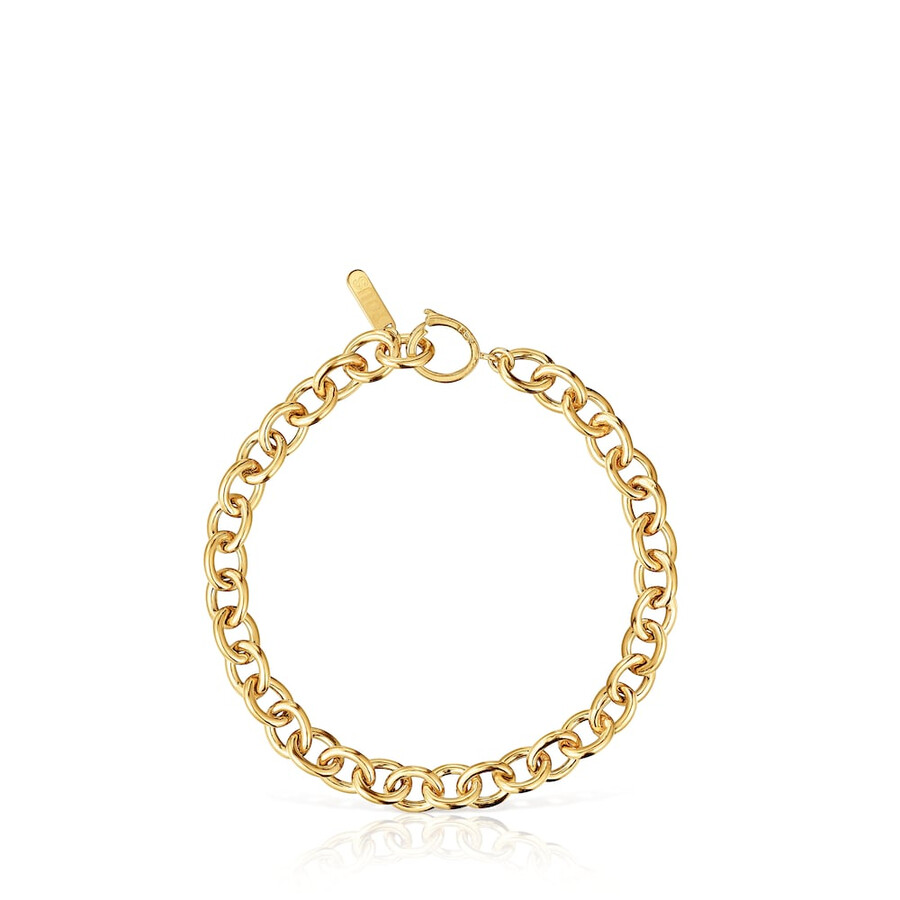 kettenarmband mit 18-karätiger vergoldung auf silber von tous basics