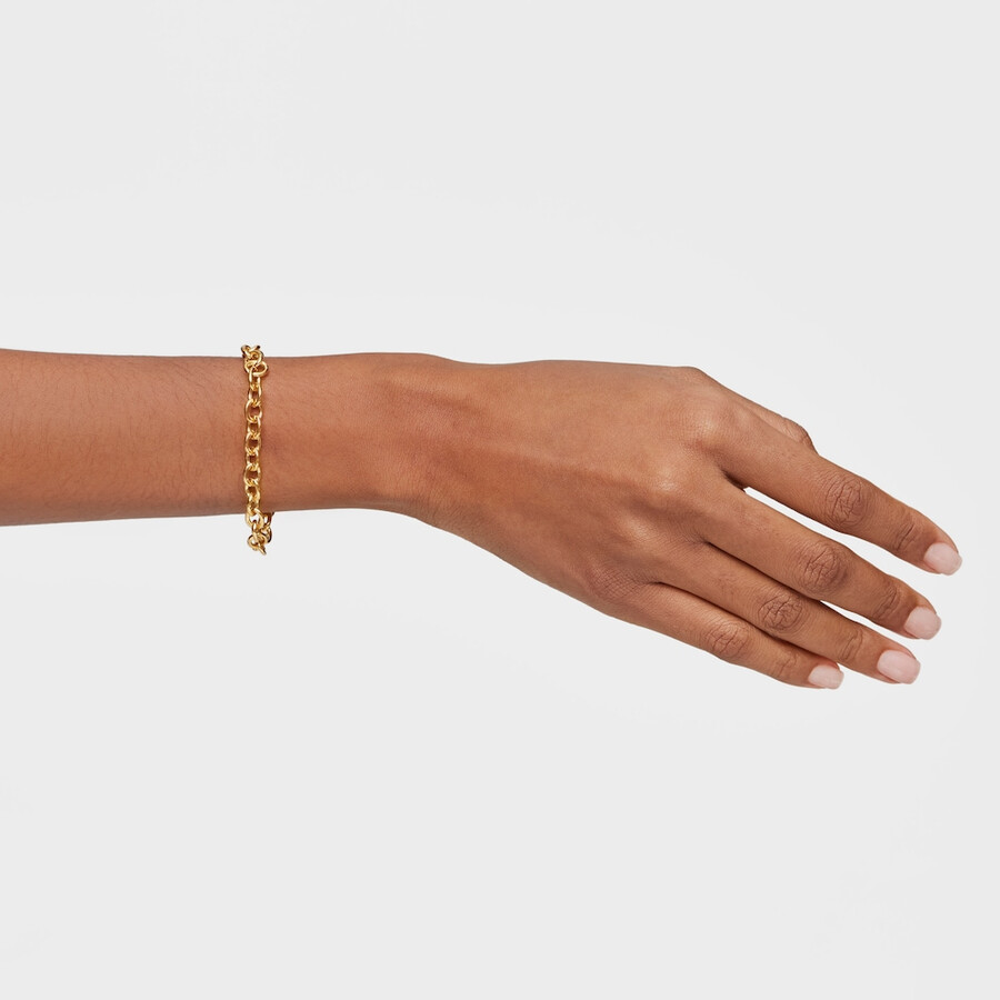 kettenarmband mit 18-karätiger vergoldung auf silber von tous basics