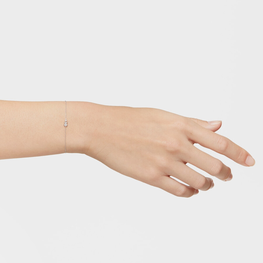 weißgoldenes bärenkettenarmband mit diamanten von tous grain