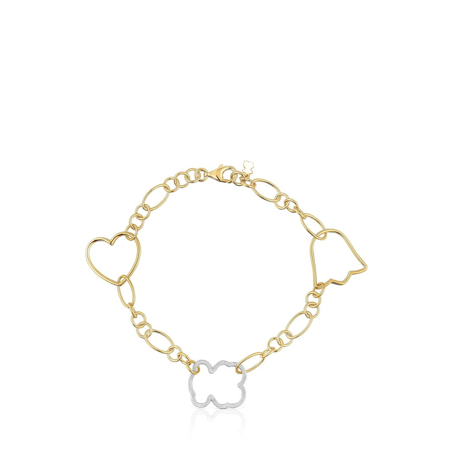 neues zweifarbiges silueta-kettenarmband mit motiven