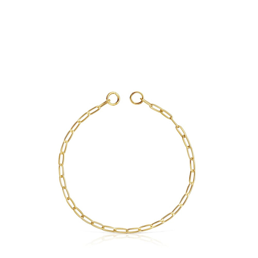 ovales armband mit 18-karätiger vergoldung auf silber