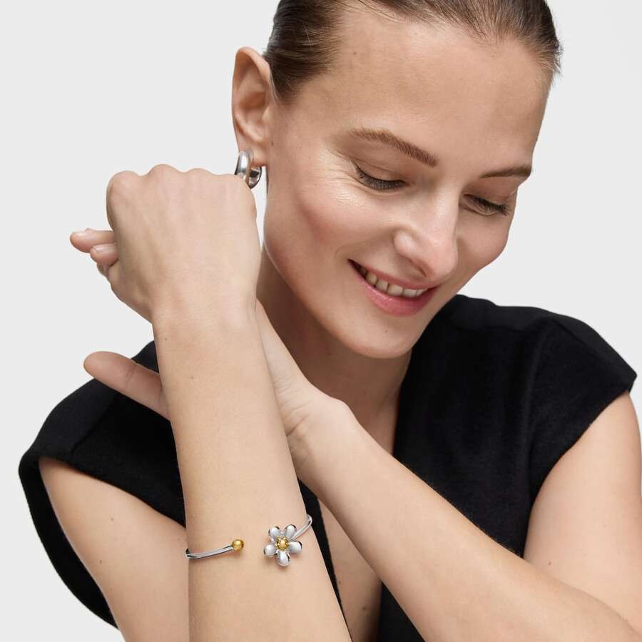 zweifarbiger armreif daisy