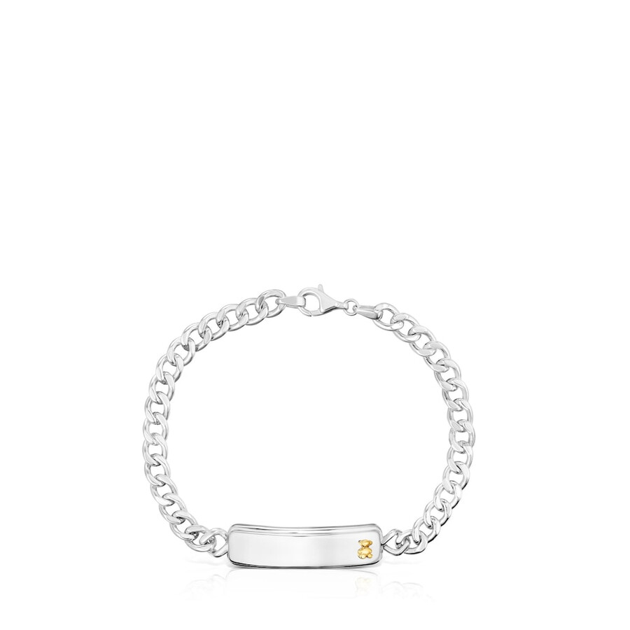 zweifarbiges armband mit bärenmotiv von tous man