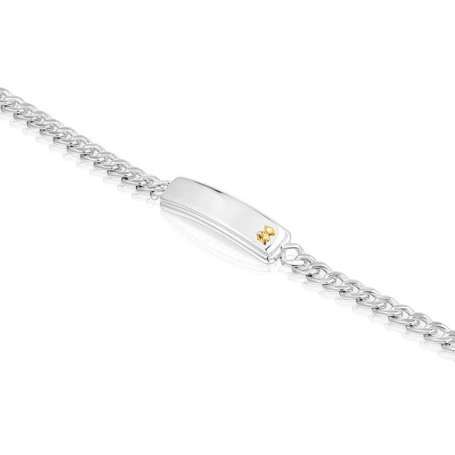 zweifarbiges armband mit bärenmotiv von tous man