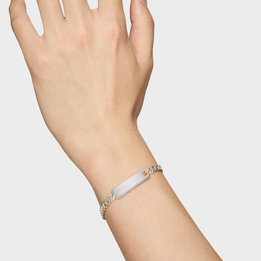 zweifarbiges armband mit bärenmotiv von tous man