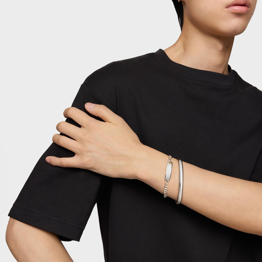 zweifarbiges armband mit bärenmotiv von tous man
