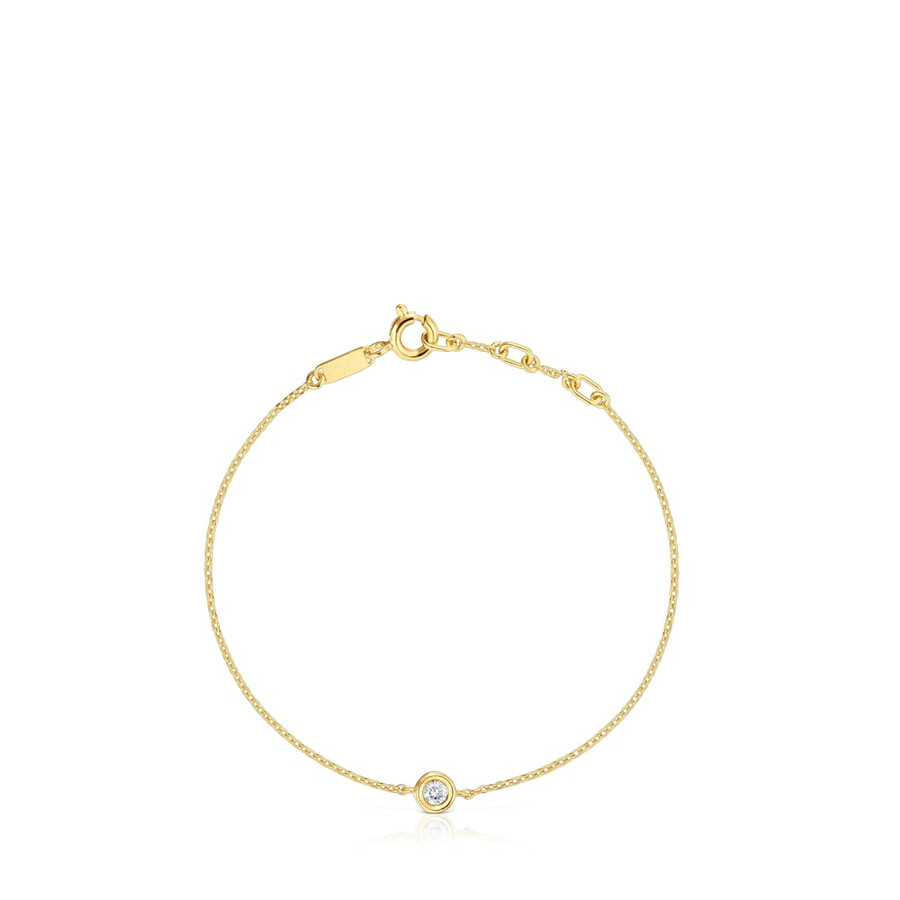 kettenarmband mit 18-karätiger vergoldung auf silber und im labor gezüchteten diamanten der linie lgd