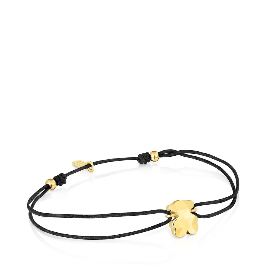 zweifarbiges nylonarmband mit bärenmotiv icon metal
