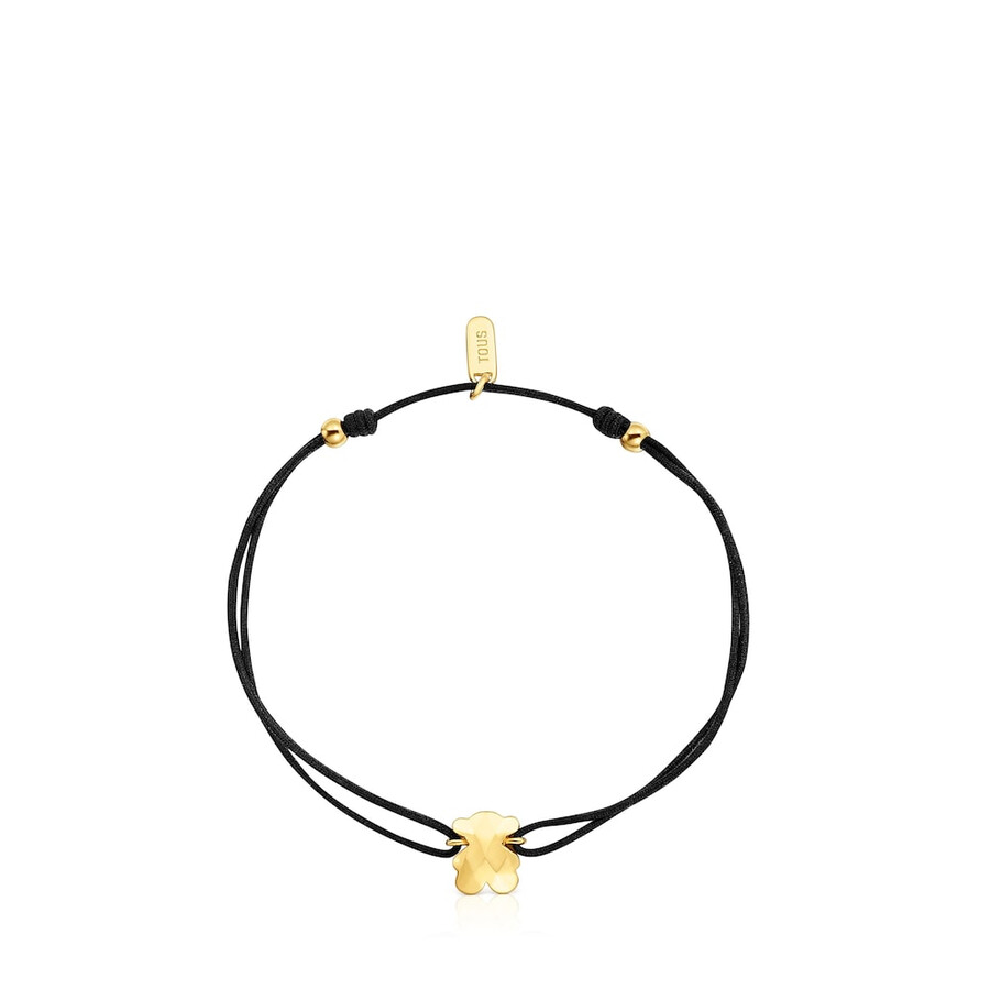 zweifarbiges nylonarmband mit bärenmotiv icon metal