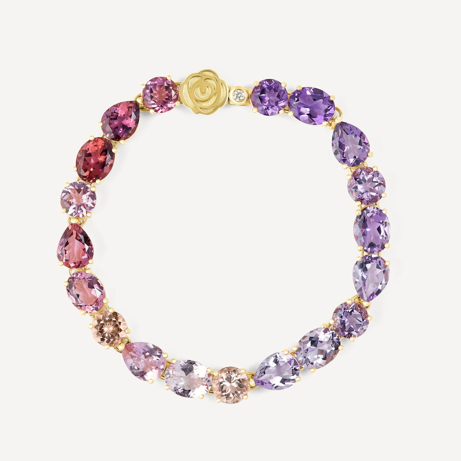 goldarmband mit morganit turmalin amethyst und diamanten von tous atelier