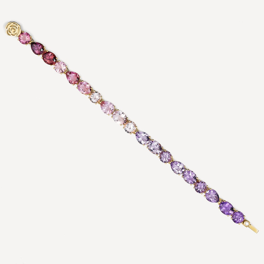 goldarmband mit morganit turmalin amethyst und diamanten von tous atelier