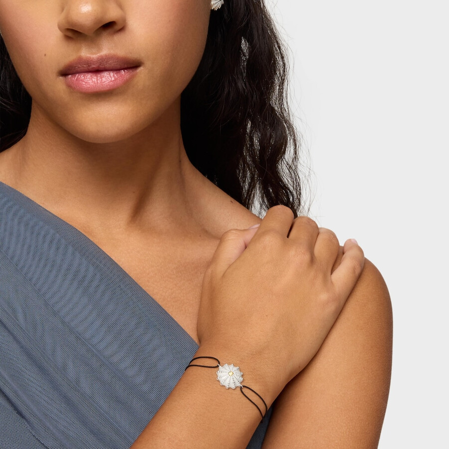 zweifarbiges und schwarzes nylonarmband tous grain arrecife de coral