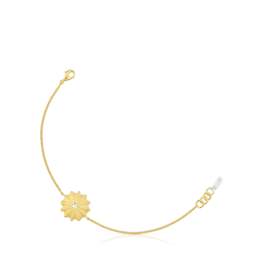 zweifarbiges kettenarmband tous grain arrecife de coral
