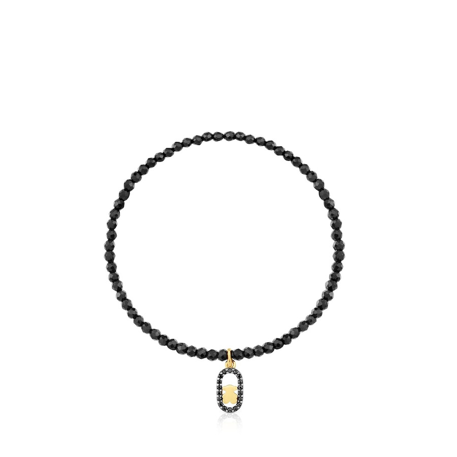 elastisches armband mit spinellen und 18-karätiger vergoldung auf silber von tous camille