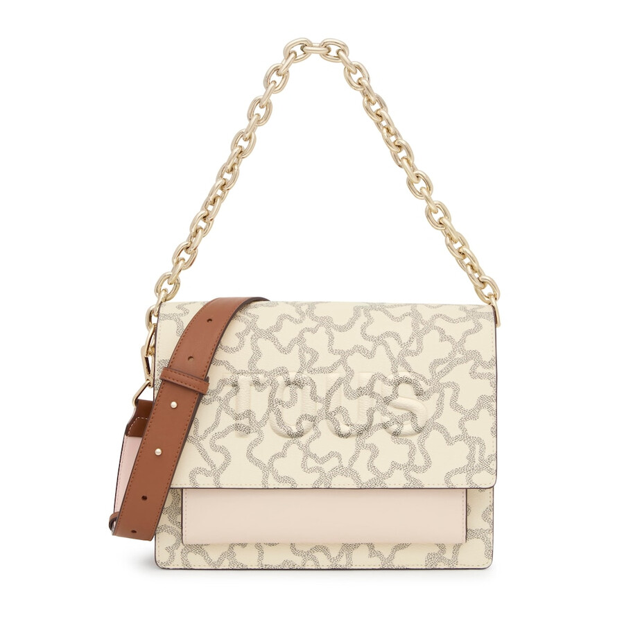 mittelbeige audree chain crossbody-tasche von kaos icon