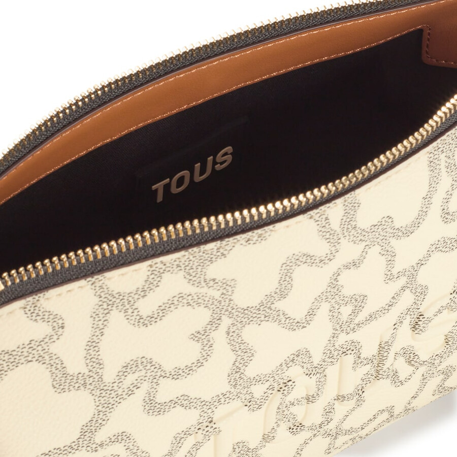 beige crossbody-tasche kaos icon