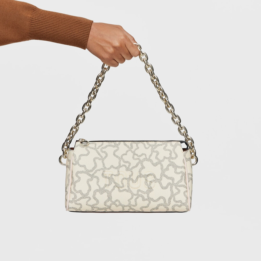 beige crossbody-tasche kaos icon