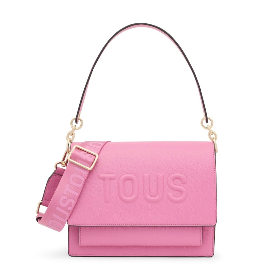 mittelgroße dunkelrosa audree crossbody-tasche von tous brenda