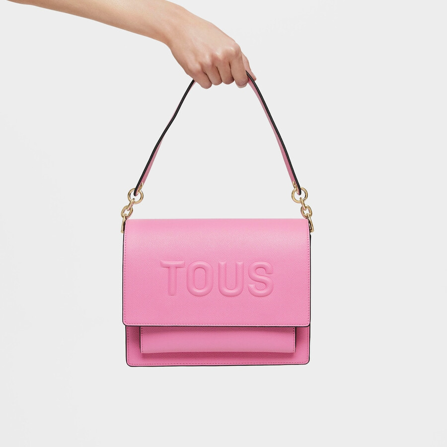 mittelgroße dunkelrosa audree crossbody-tasche von tous brenda