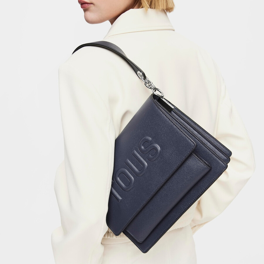 mittelblaue audree crossbody-tasche von tous brenda