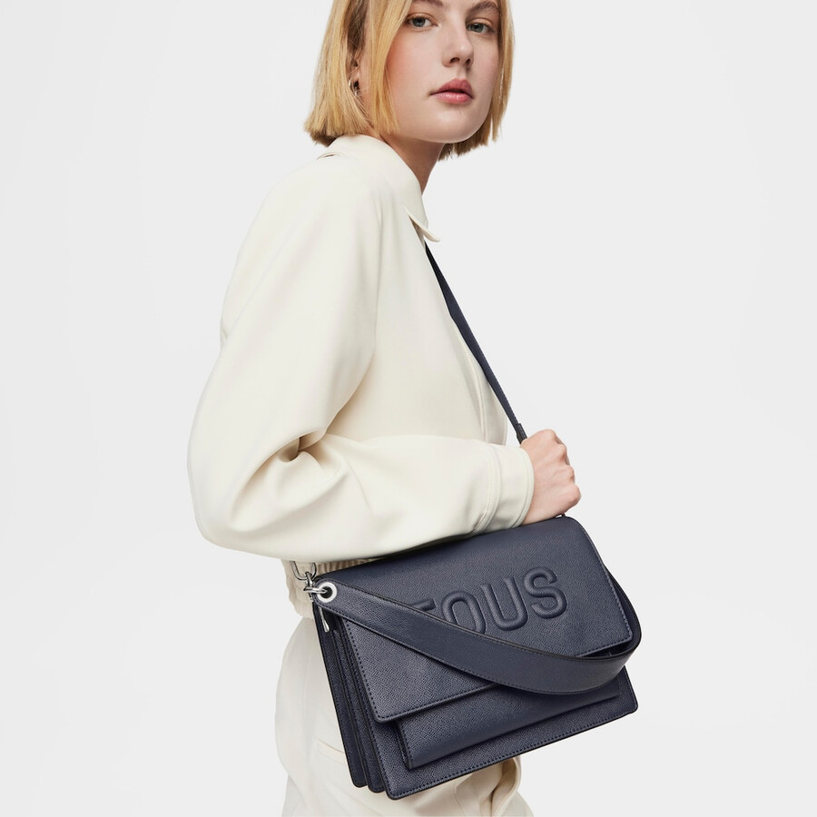 mittelblaue audree crossbody-tasche von tous brenda