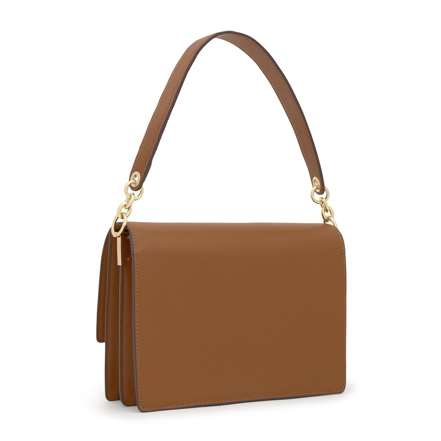 mittelgroße kamelfarbene audree crossbody-tasche von tous brenda