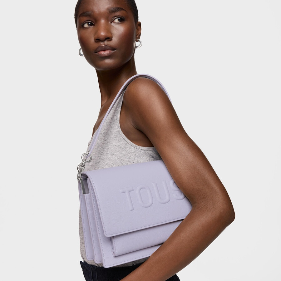mittelgroße audree-umhängetasche tous brenda in mauve