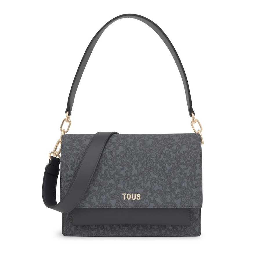 mittel-dunkelgraue audree crossbody-tasche kaos mini lines