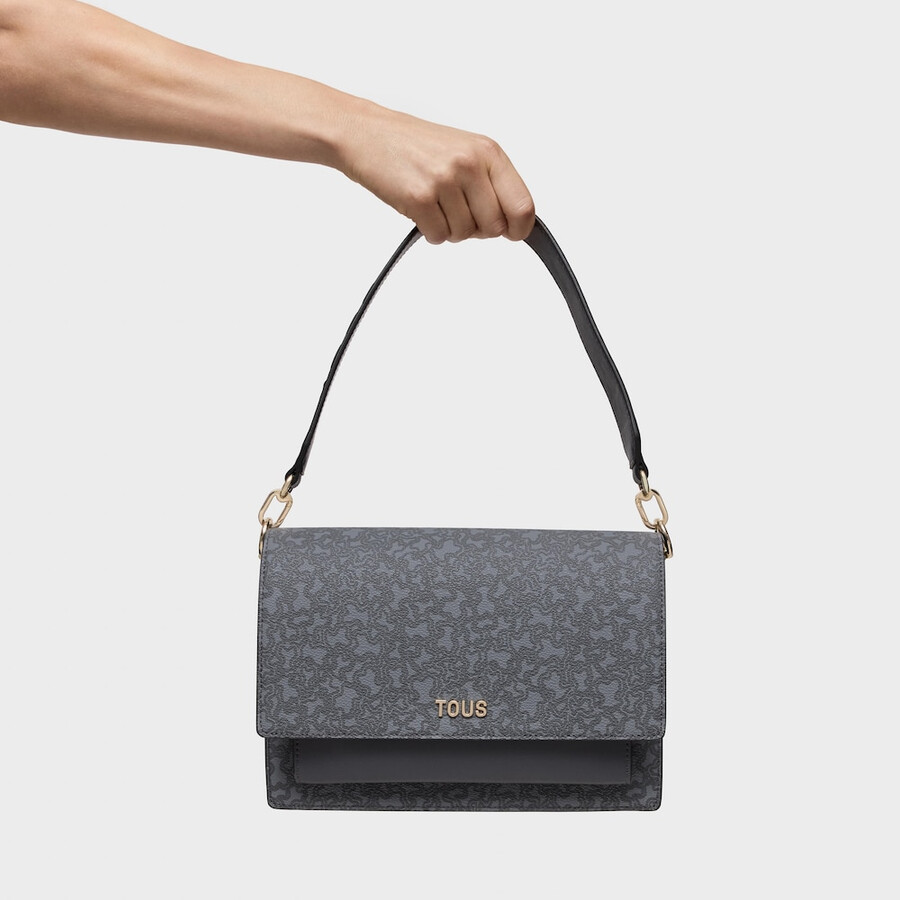 mittel-dunkelgraue audree crossbody-tasche kaos mini lines