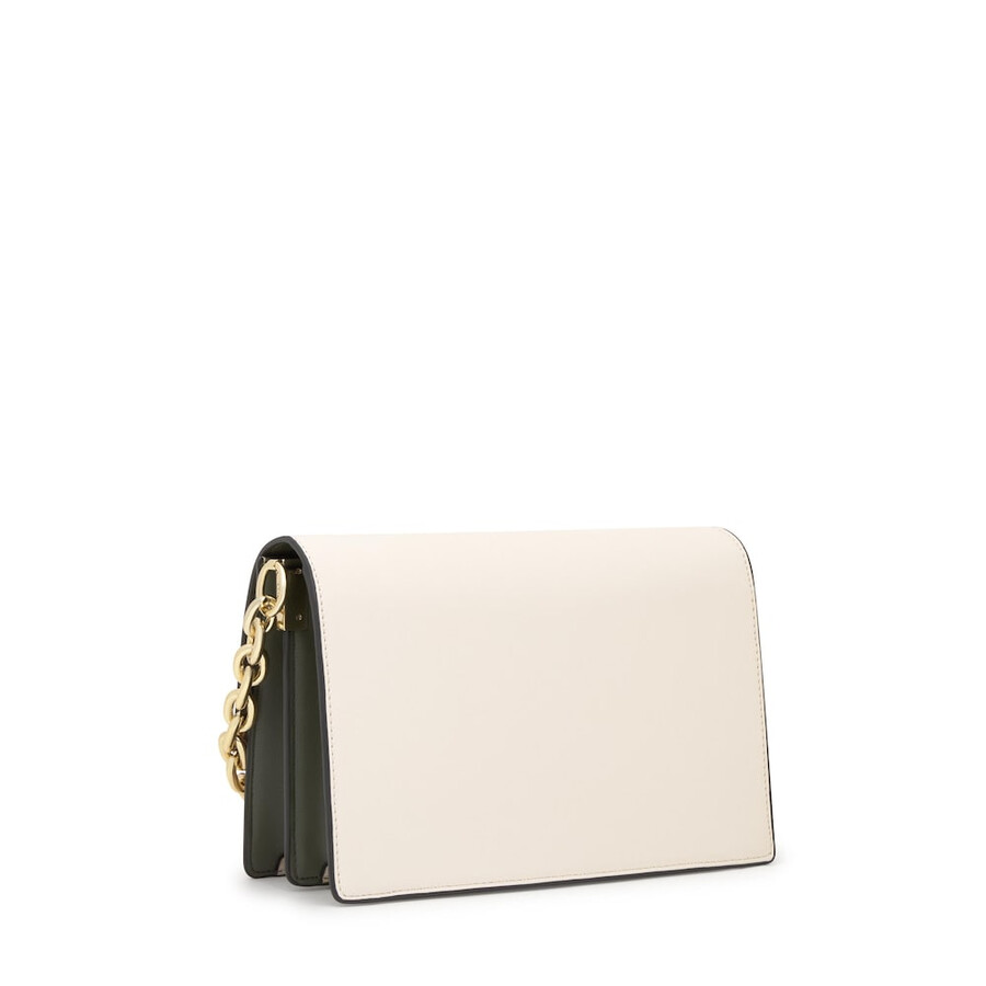 mittelgroße elfenbeinfarbene audree crossbody-tasche von kaos icon