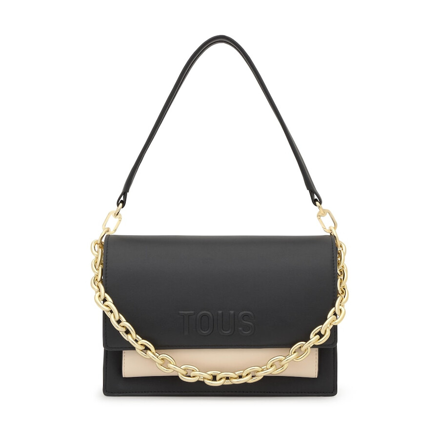mittelgroße schwarze audree crossbody-tasche kaos icon
