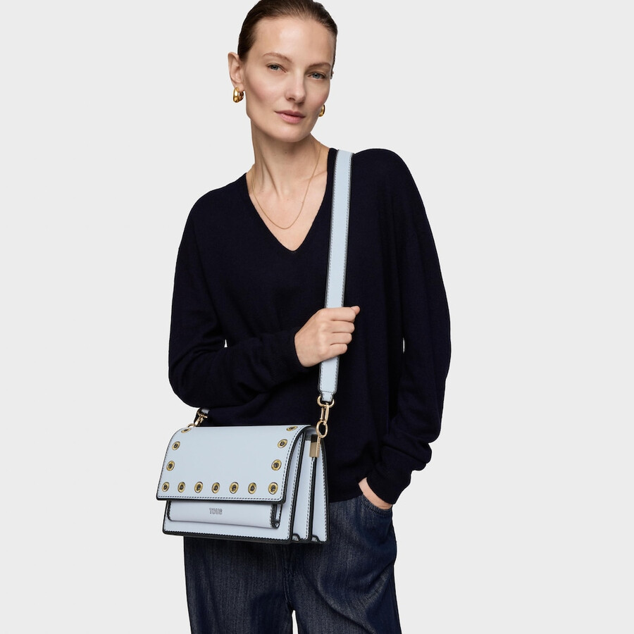 mittelgraublaue umhängetasche tous audree trampantojo