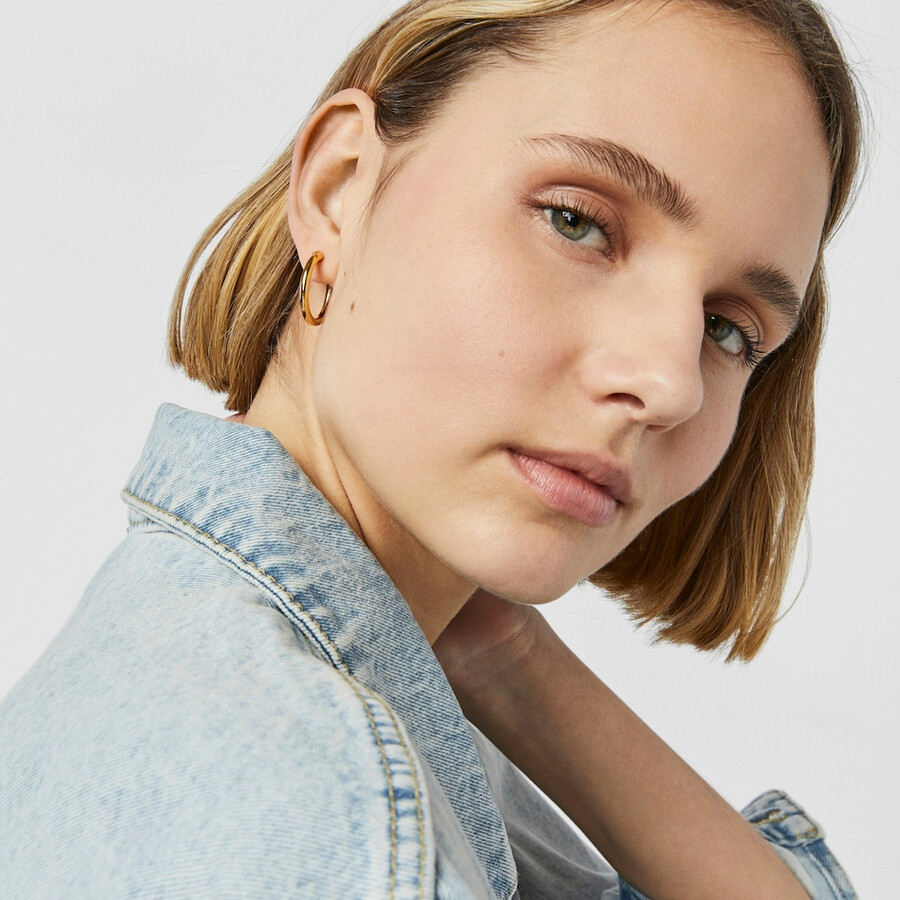 tous basics kleine ohrringe aus silber vermeil