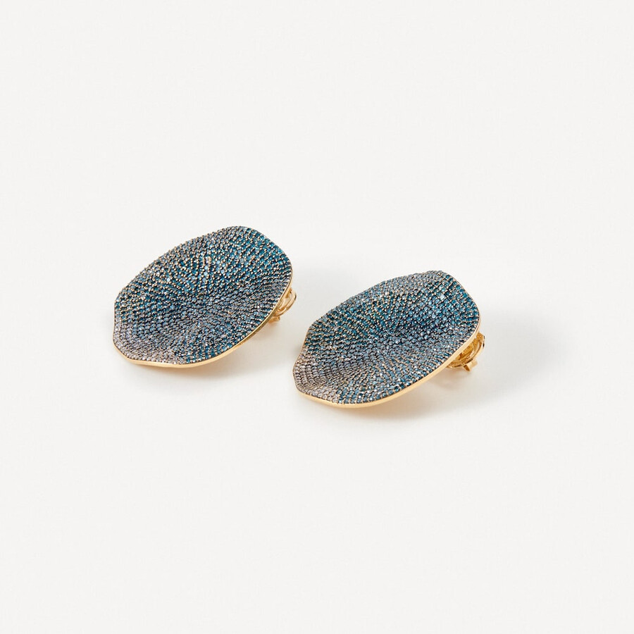 ohrringe aus gold mit behandelten diamanten tous atelier